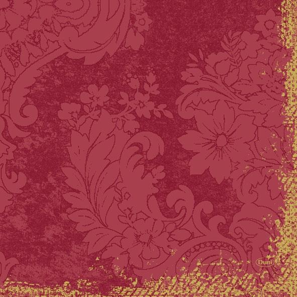Dunilin Servietten 40 x 40 cm, 50 Stück/Pack | mit Motiv Royal bordeaux 