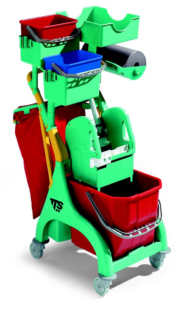 Reinigungswagen "Nick Plus 120" grün | 15-Liter 
