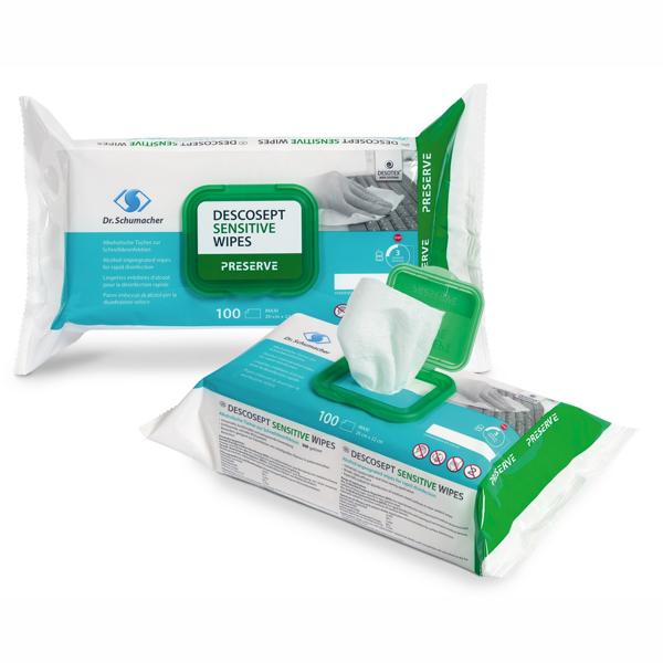 Descosept Sensitive Wipes | jetzt 60 Tücher/Pack 
