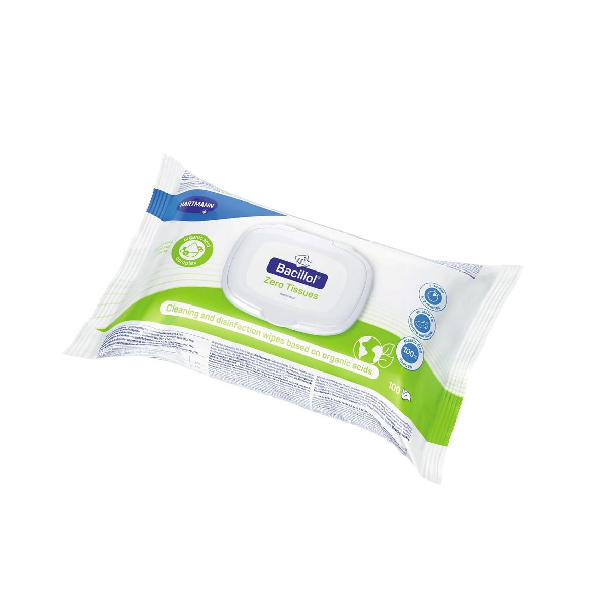 Bacillol Zero Tissues Flow Pack | 100 Tücher 