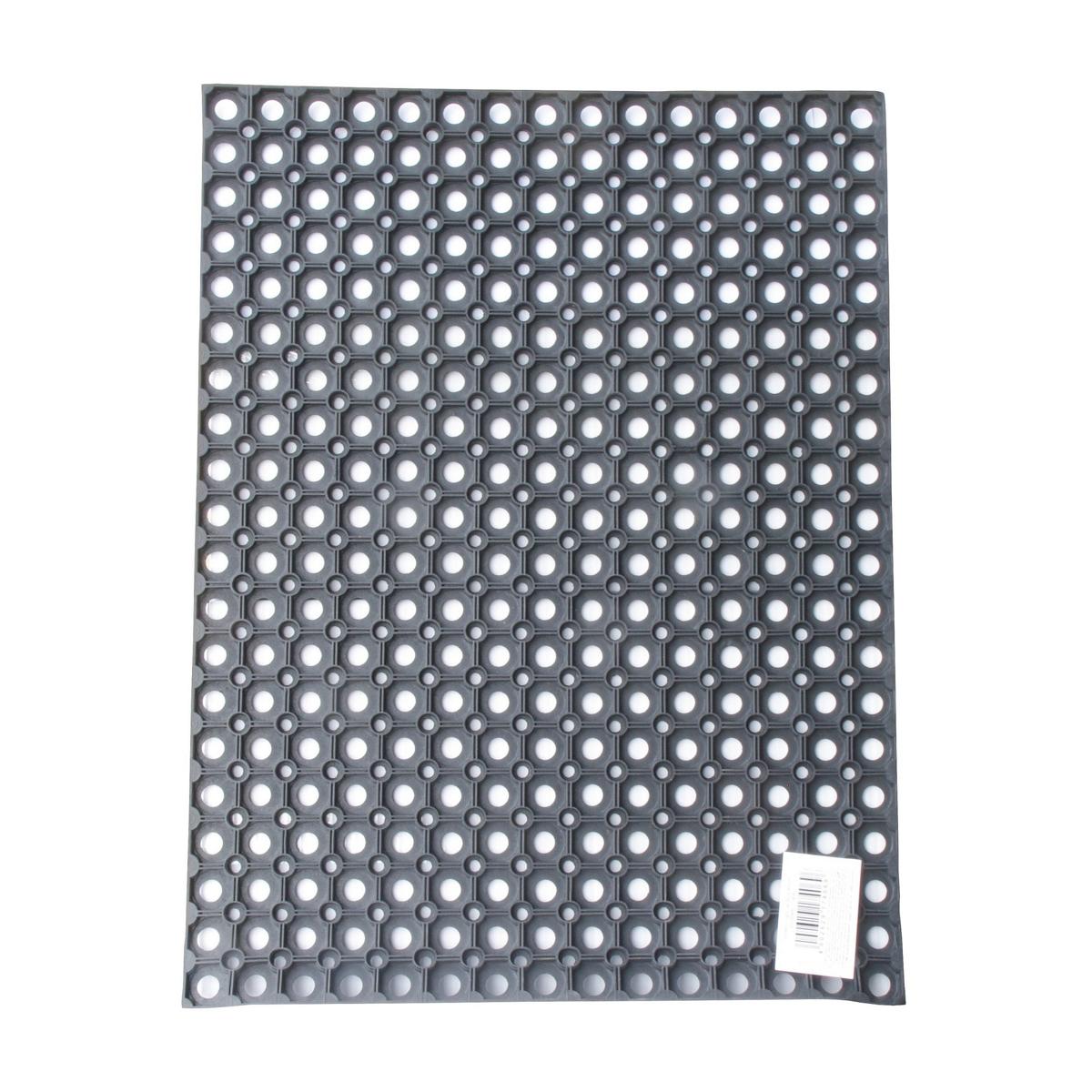 Jumbo Ringmatte 60 x 80 cm, schwarz, offen | Höhe 16 mm 