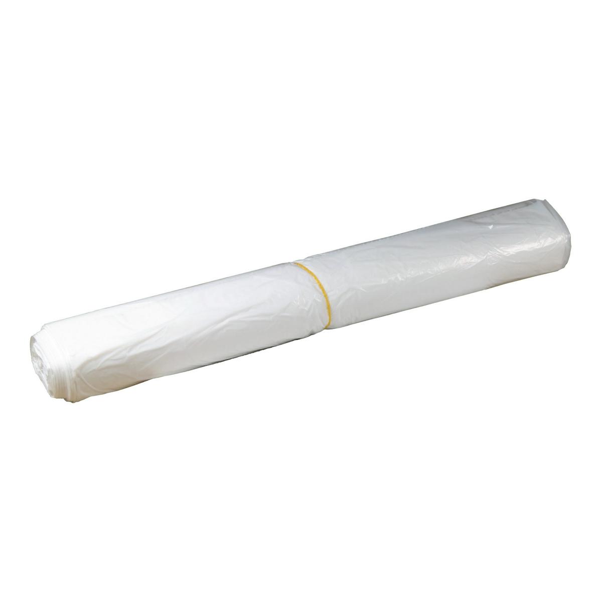 Müllbeutel  60 Liter, 11 µ, LDPE weiß, 630 x 850 mm | 40 Stück/Rolle 