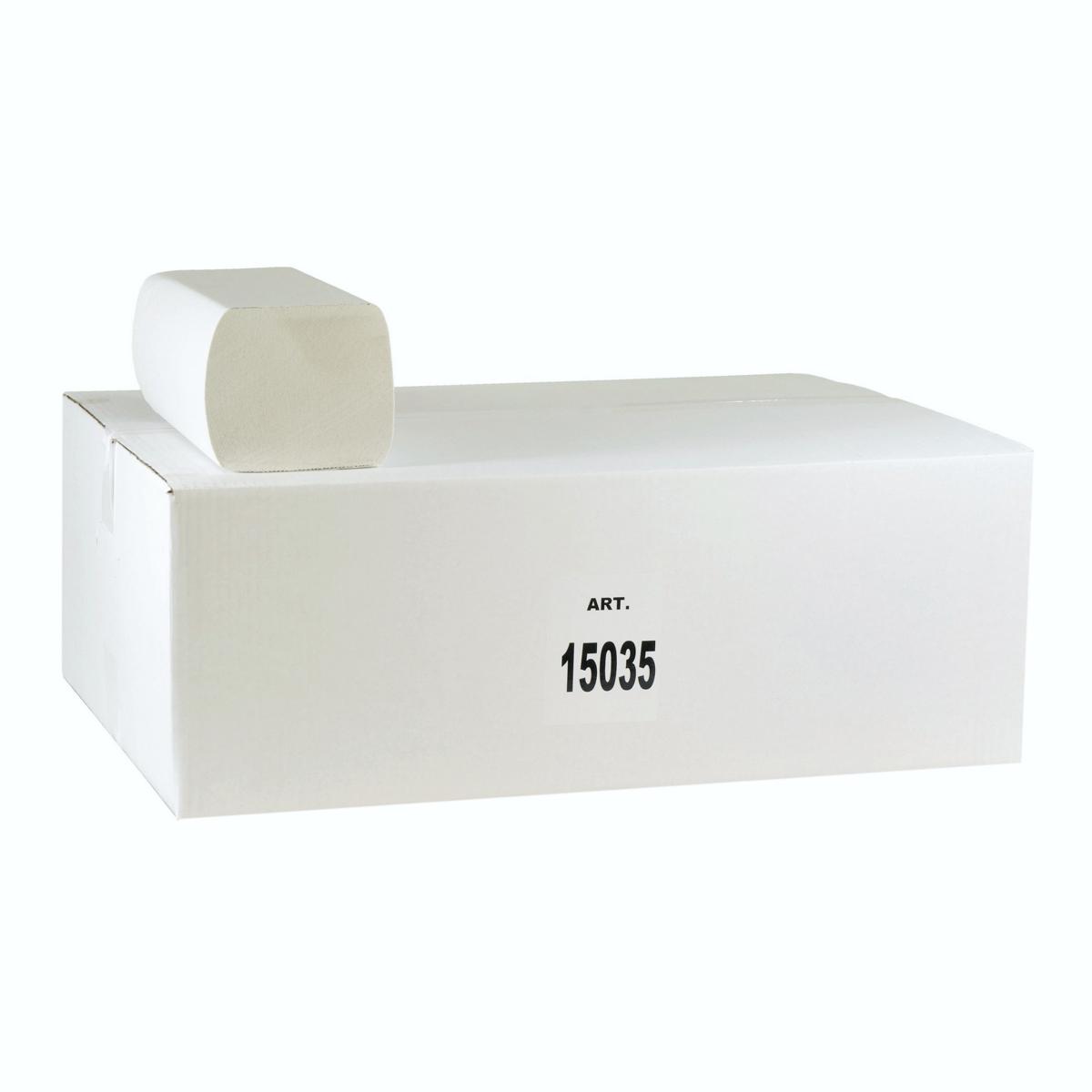 Papierhandtücher 2-lagig, 22,0 cm x 32,0 cm, Interfold, CEL-75 weiß, 20 x 160 Tücher | 3.200 Blatt/Karton