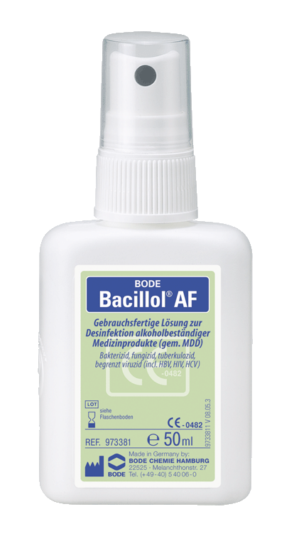 Bacillol AF, aldehydfreie, alkoholische Schnelldesinfektion für Flächen |   50 ml 
