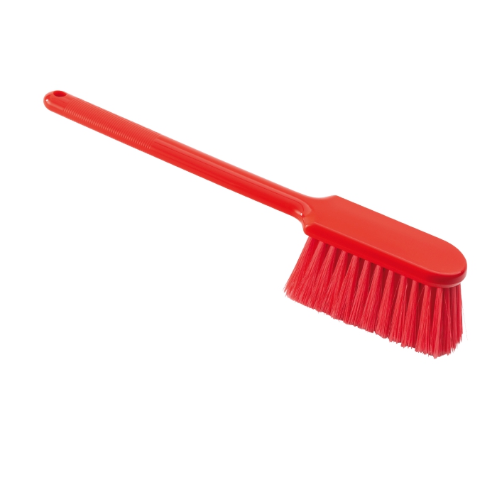 Hygiene-Brotstreicher 39,5 cm mit Stiel | rot, gespitzt 
