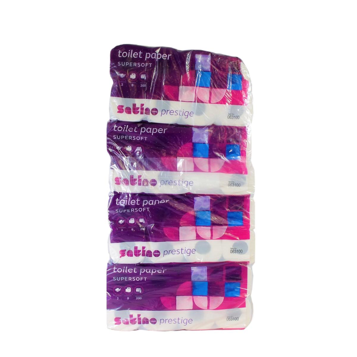 Toilettenpapier 2-lagig, 230 Blatt/Rolle, Zellstoff, FSC® | 64 Rollen/Sack 
