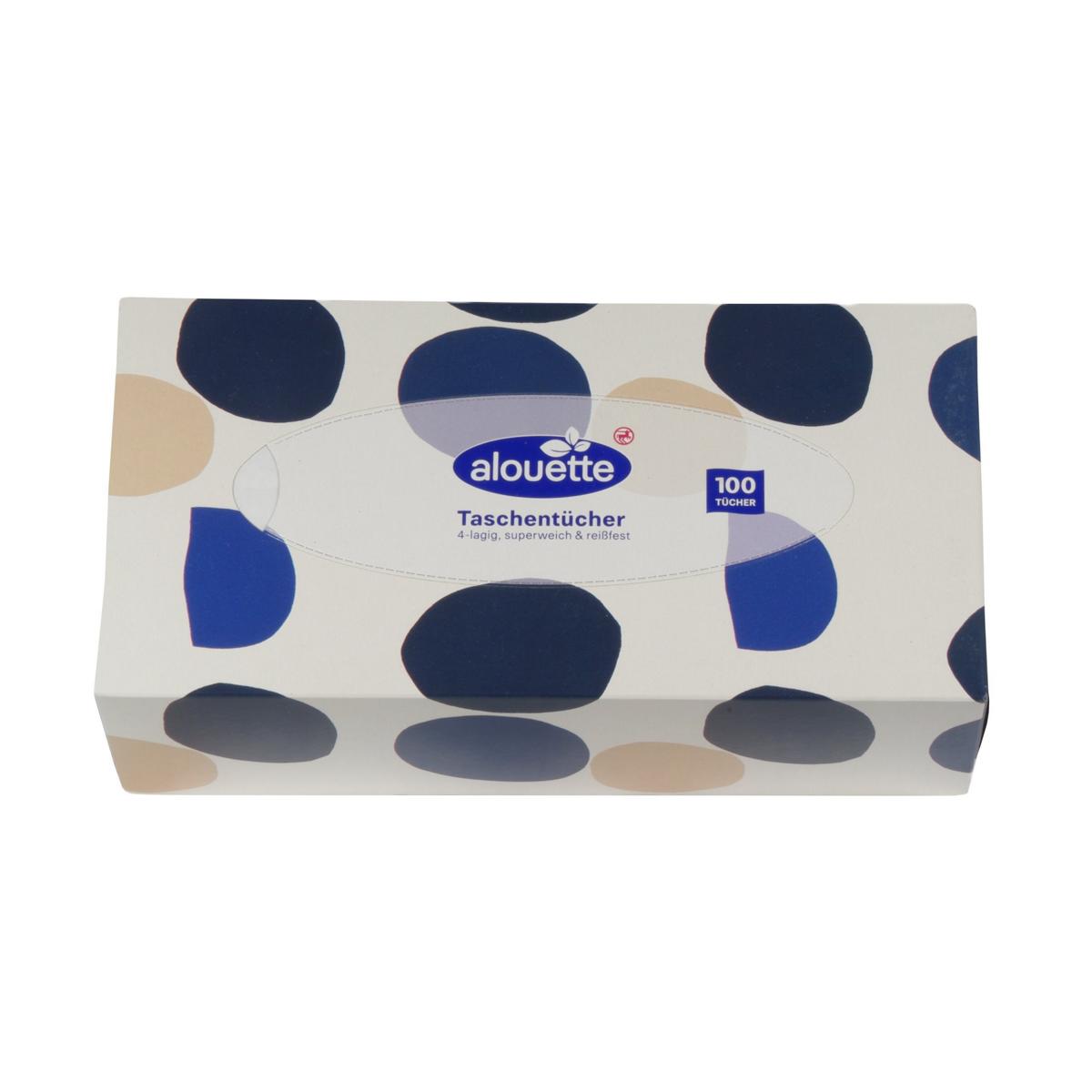 Taschentücher, 4-lagig | 100 Stück/Box 
