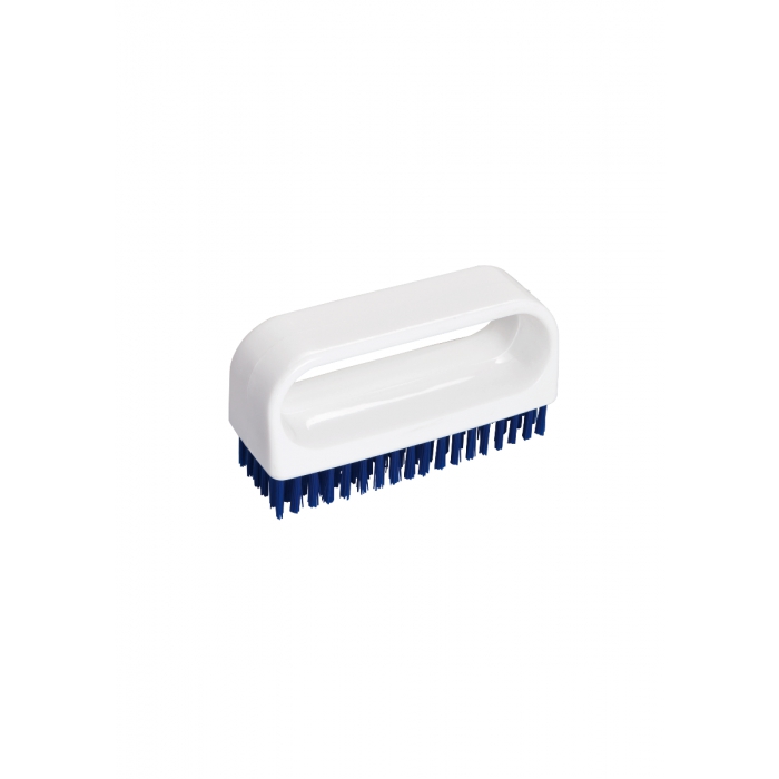 Hygiene-Nagelbürste mit Bügel | weiß/blau 
