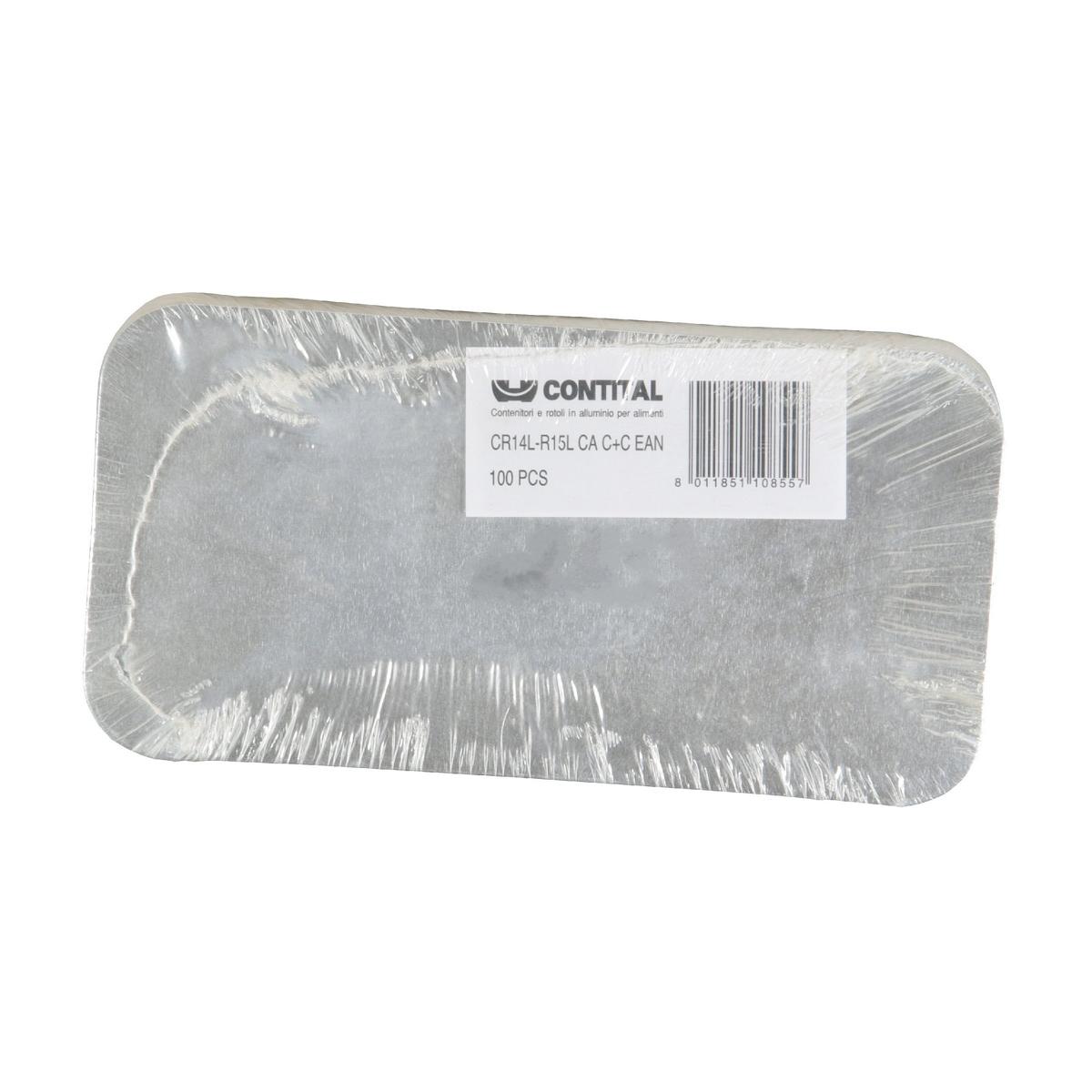 *Deckel Karton alukaschiert 212 x 108 mm für Aluminiumschale | 1000 Stück 
