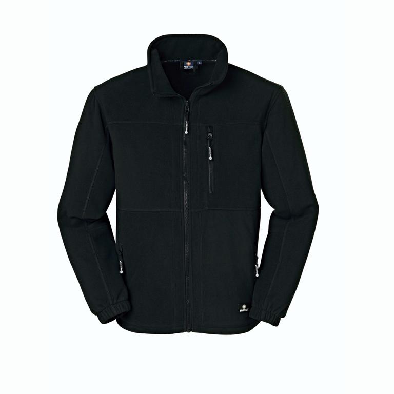 4PROTECT® Fleecejacke DALLAS, schwarz | Größe S - 6XL