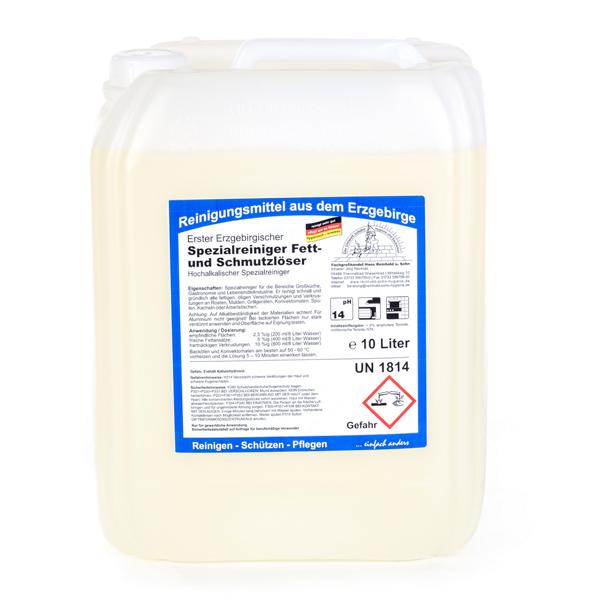 Erster Erzgebirgischer Spezialreiniger, Fett- und Schmutzlöser | 10 Liter 
