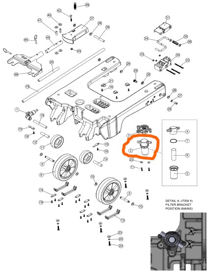 Zubehör/Ersatzteil: Fischwasser Filter komplett 
