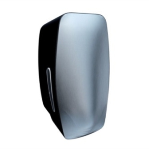 Seifencreme-Spender "Merida Mercury Edelstahloptik" 800 ml | schwarz/Edelstahl 
