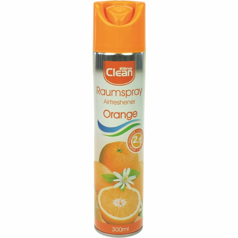 Raumduftspray Elina Clean Raum-Lufterfrischer 300 ml | Duft Orange