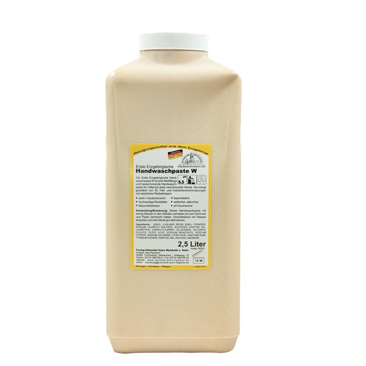 Erste Erzgebirgische Handwaschpaste W |  2,5 Liter 
