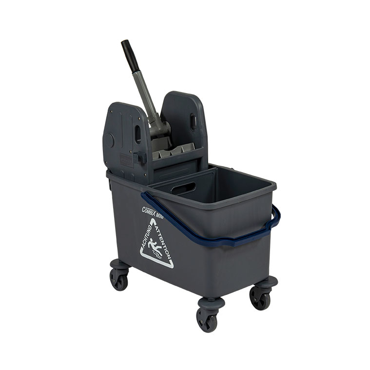 Einfach-Fahrwagen "COMBIX MINI" | 35-Liter-Eimer Henkel blau 
