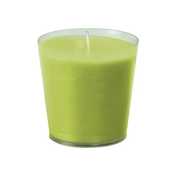 Kerze "Switch & Shine" Nachfüller für Kerzenhalter, 65 x 65 mm, 30 h Brenndauer | 12 Stück Kiwi