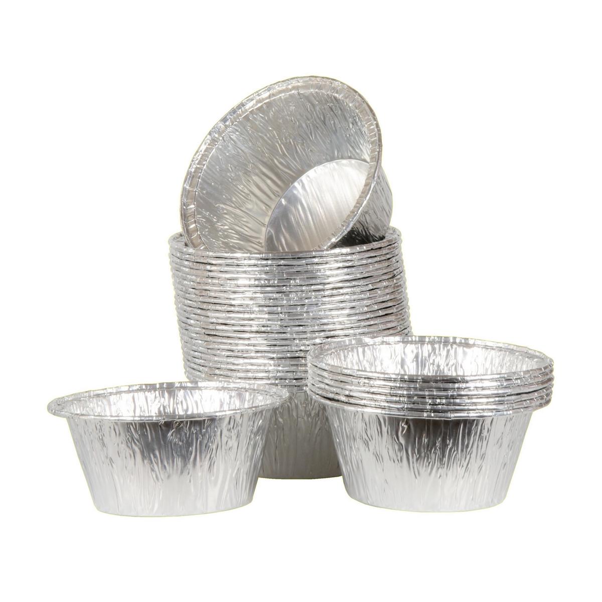 *Aluminiumbehälter rund 136 ml, Ø 86 mm, Höhe 38 mm | 100 Stück 