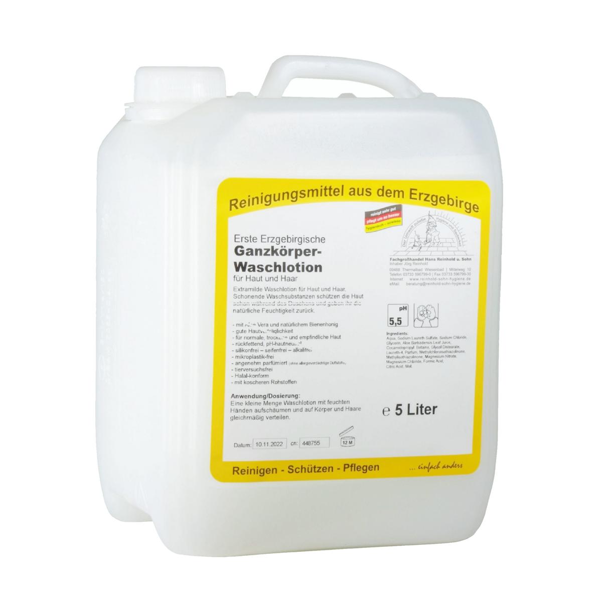 Erste Erzgebirgische Ganzkörper-Waschlotion | 5 Liter 