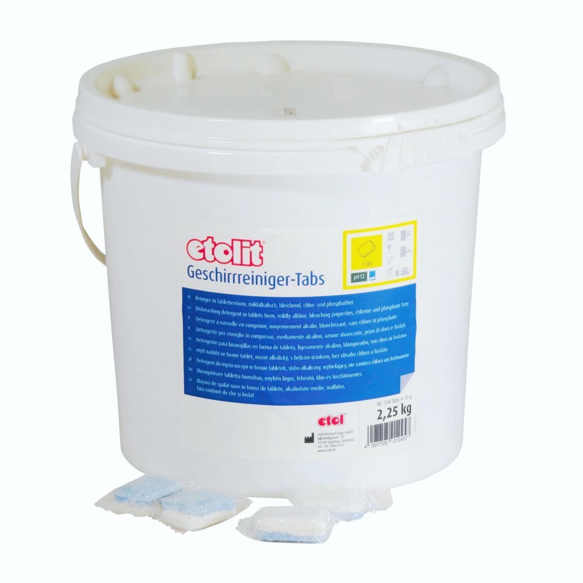 etolit Geschirr-Reiniger-Tabs | 2,88 kg-Eimer 
