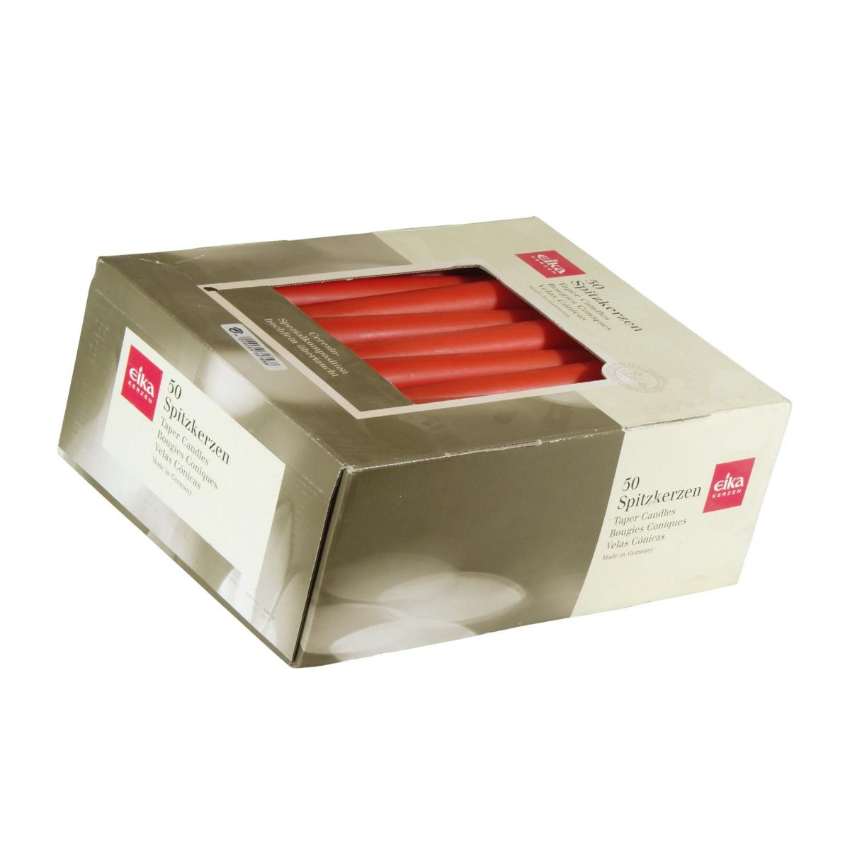 Spitzkerzen 245 x 24 mm, 50 Stück/Pack | Farbe terrakotta 