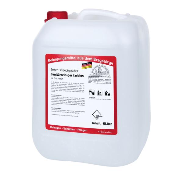 Erster Erzgebirgischer Sanitärreiniger farblos | 10 Liter 
