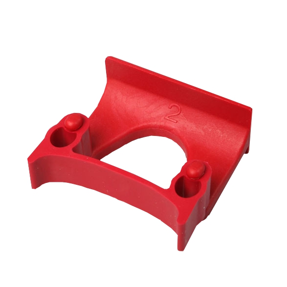 Geräte-Halter farbig, groß Ø 28 - 38 mm | rot 
