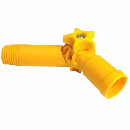 Gelenk gebogen für Eckenbesen, Kralleneckenbesen | gelb/grün 
