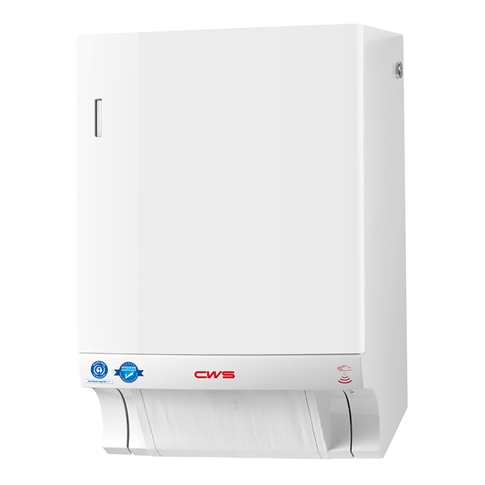 Stoffhandtuchspender, automatischer Einzug, CWS "Paradise Dry Slim" | weiß 
