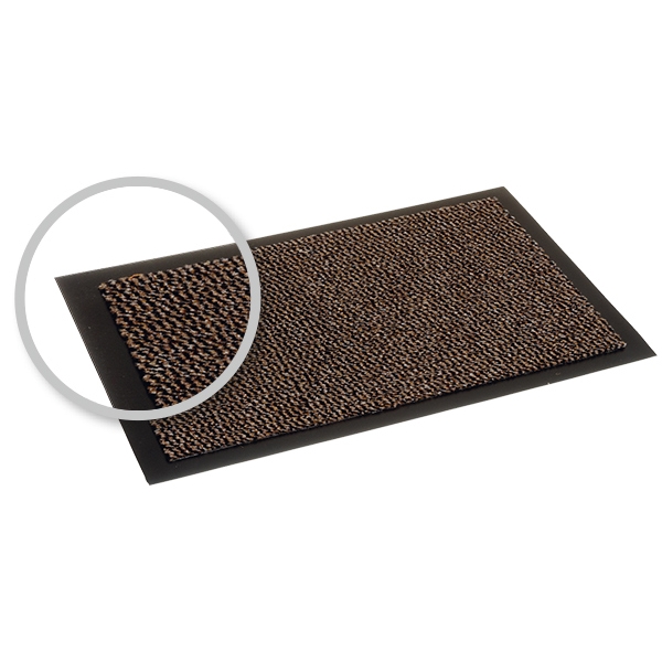 Schmutzfangmatte 120 x 180 cm, Farbe braun meliert 