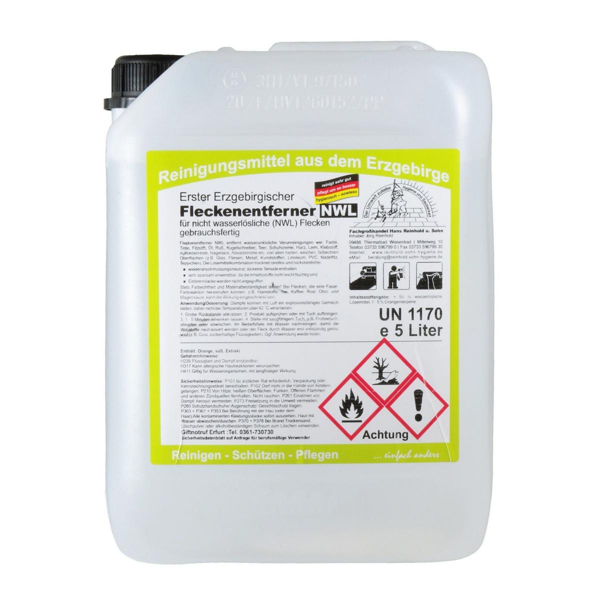 Erster Erzgebirgischer Fleckenentferner NWL | 5 Liter 
