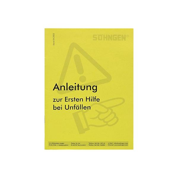 Anleitung Erste-Hilfe Heftform gelb | entspricht DGUV 204-006 