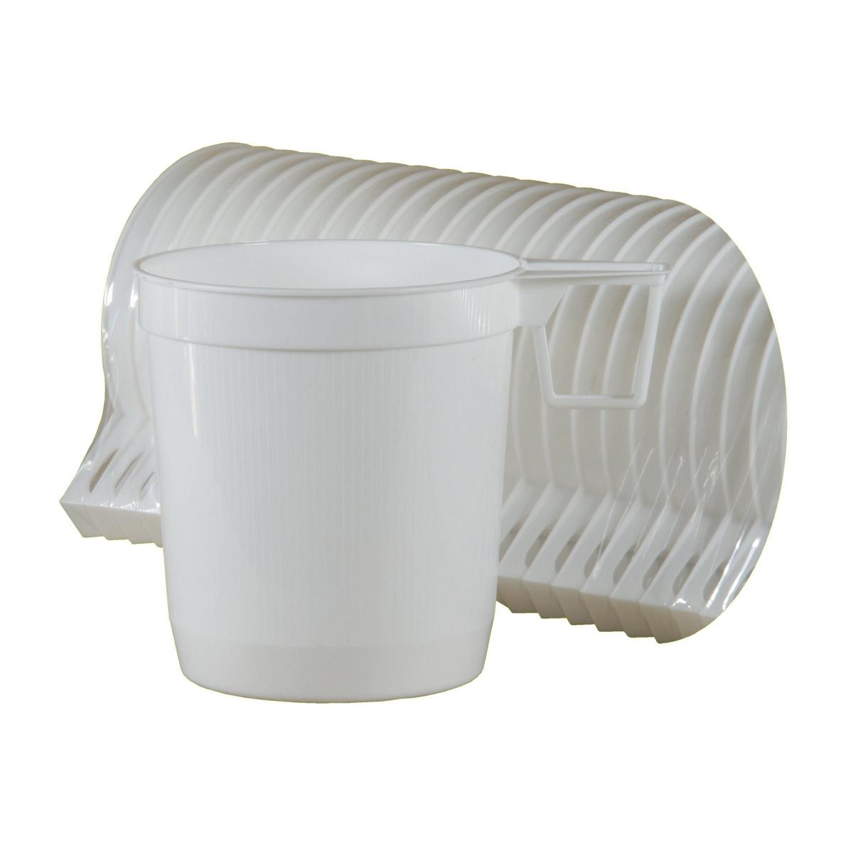 *Kaffeetasse 180 ml, mit Griff, Kunststoff | 60 Stück/Rolle 