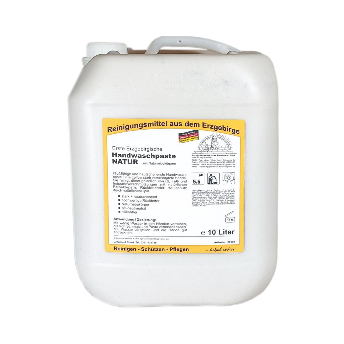 Erste Erzgebirgische Handwaschpaste NATUR | 10 Liter 
