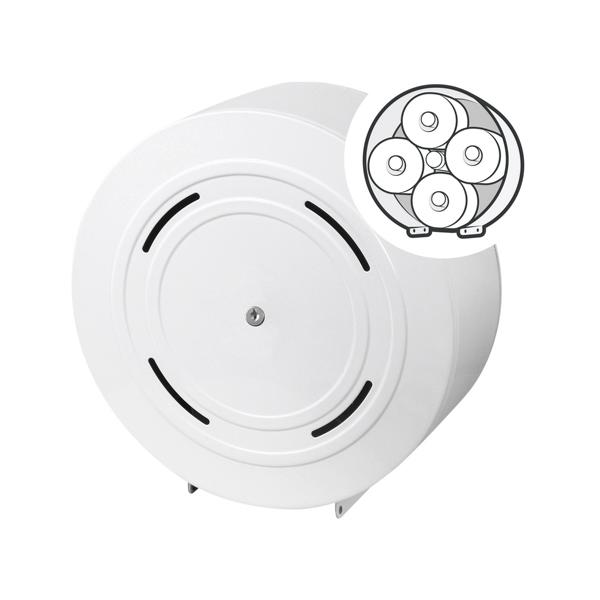 Toilettenpapier-Rollen-Spender für 4 Rollen, Karusell | NEU Jetzt aus Metall
