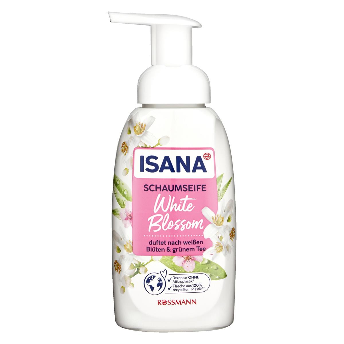 Rossmann ISANA Schaumseife "White Blossom" | 250 ml 

