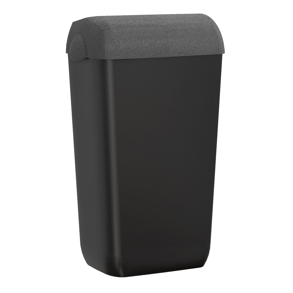 Abfallbehälter, Papierkorb eckig,"Serie Skin Stone", 23 Liter | stone/schwarz 