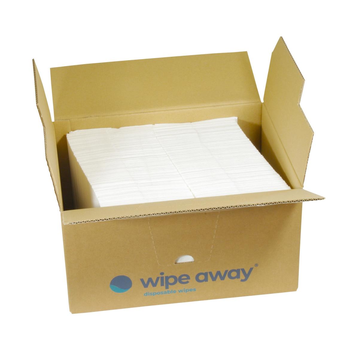 Wischtuch/Poliertuch "wipe away® Viscotex" Z-Falz Vlies, 70 g/m², 38 cm x 30 cm, weiß | 250 Blatt 