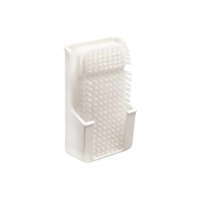 Hygiene-Nagelbürste mit Köcher | weiß 
