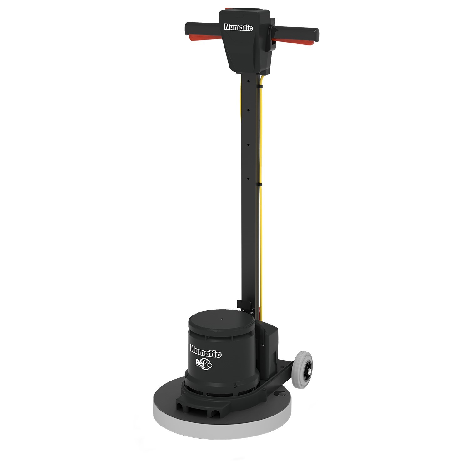 Einscheibenmaschine "Numatic HFM1515R" Set mit PadLoc Treibteller ohne Tank 
