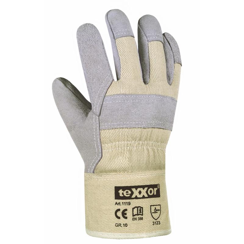 Arbeitsschutzhandschuhe Rindkernspaltleder-Arbeitshandschuhe, Doppelnähte 