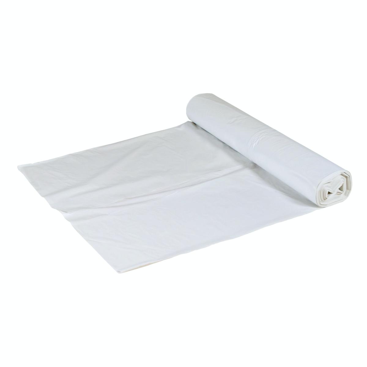 Müllbeutel  50-60 Liter, 22 µ, LDPE weiß, 600 x 700 mm | 25 Stück/Rolle 
