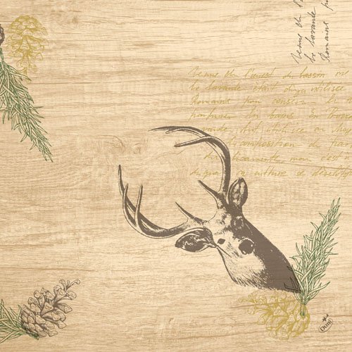 Dunilin Servietten 40 x 40 cm, 50 Stück/Pack | mit Motiv My Deer 