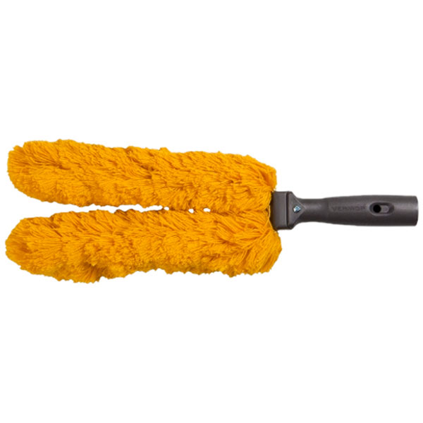 Gabelmop Vermop mit Franze, U-Form, gelb mit Handgriff | zum Aufstecken