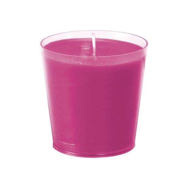 Kerze "Switch & Shine" Nachfüller für Kerzenhalter, 65 x 65 mm, 30 h Brenndauer | 12 Stück Fuchsia 