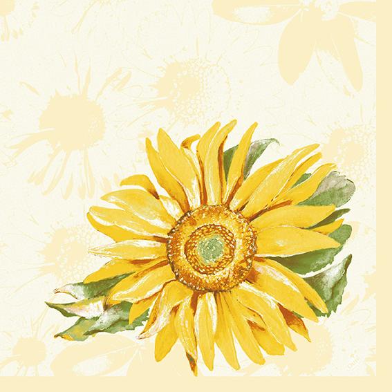 Dunilin Servietten 40 x 40 cm, 50 Stück/Pack | mit Motiv Sunray 