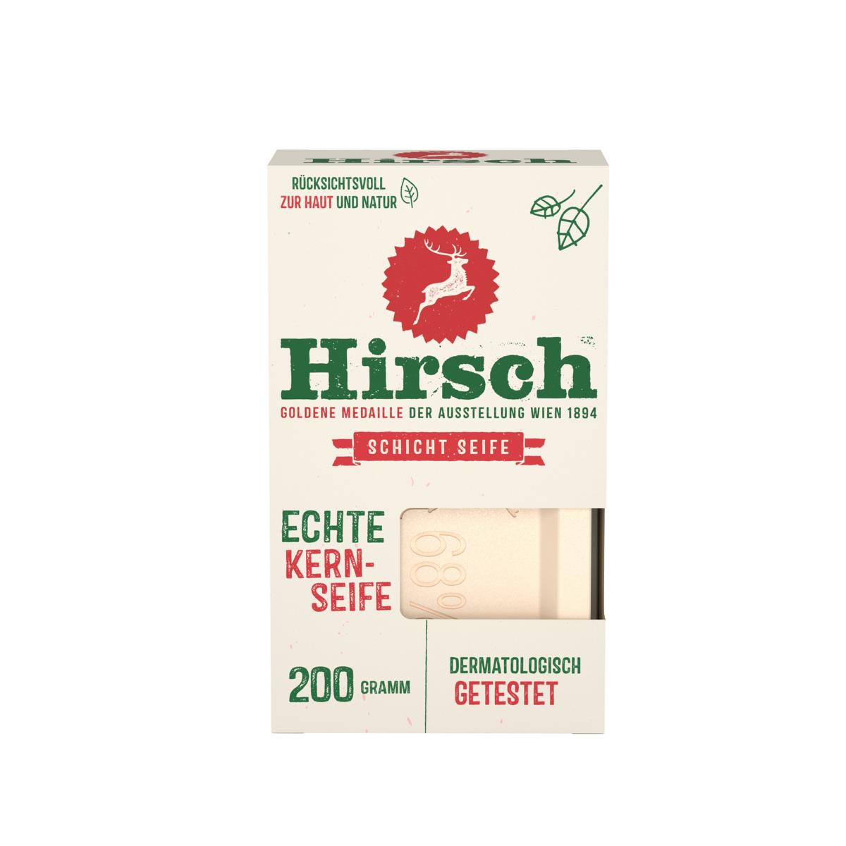 Hartseife, Kernseife"Hirsch" natur | 200 g 