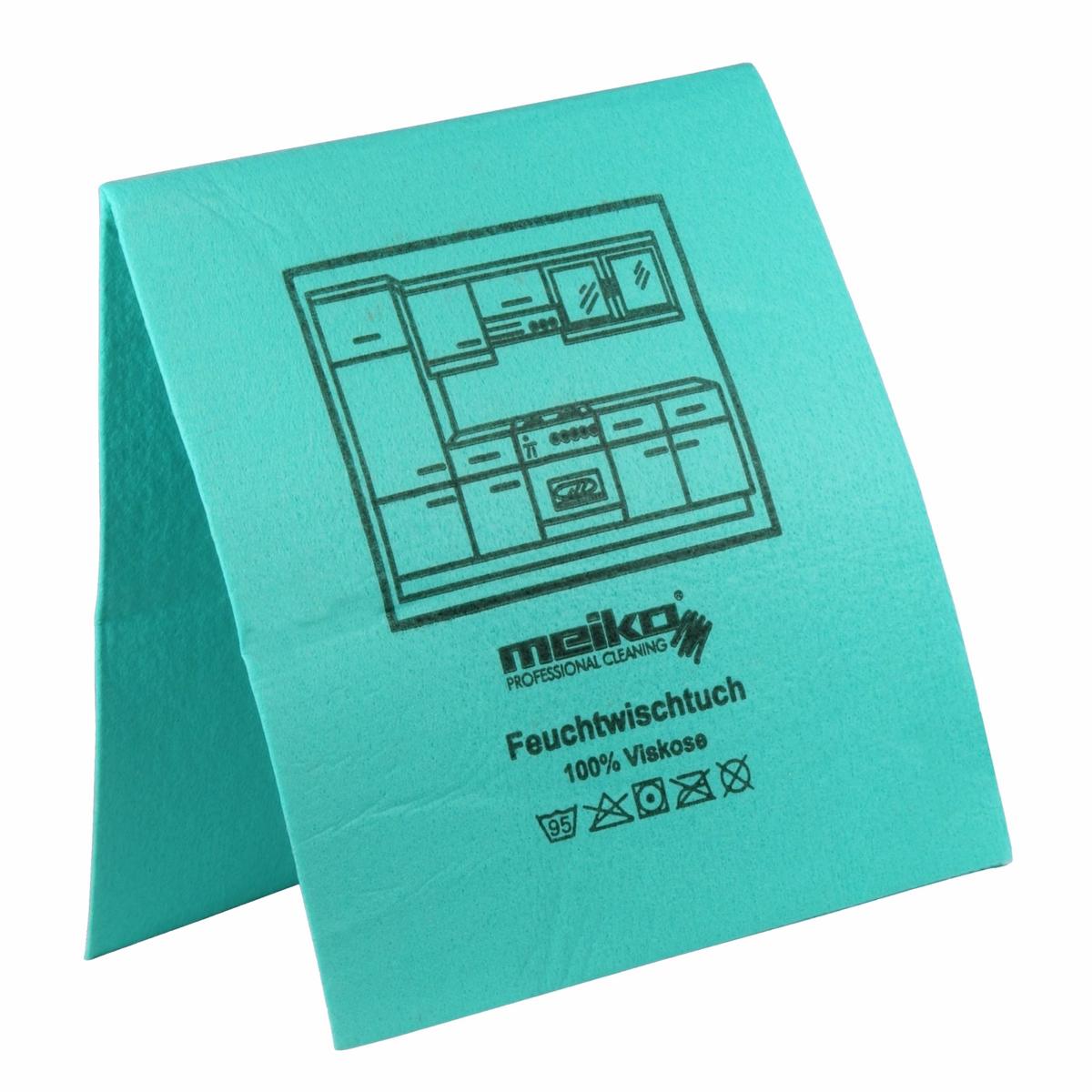 Feuchtwischtuch mit Piktogrammen 35 x 40 cm, 10 Stück/Pack | grün 
