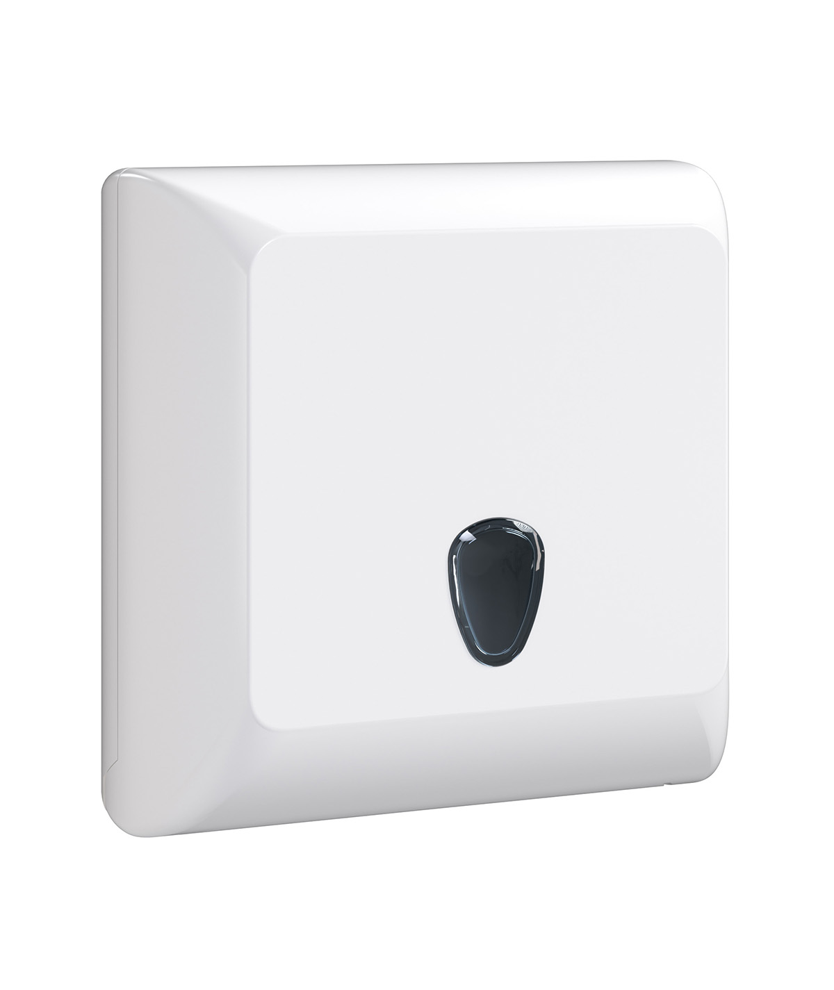 Handtuchspender "racon designo M" für 250 - 500 Blatt, mit Sichtfenster, , abschließbar | weiß
