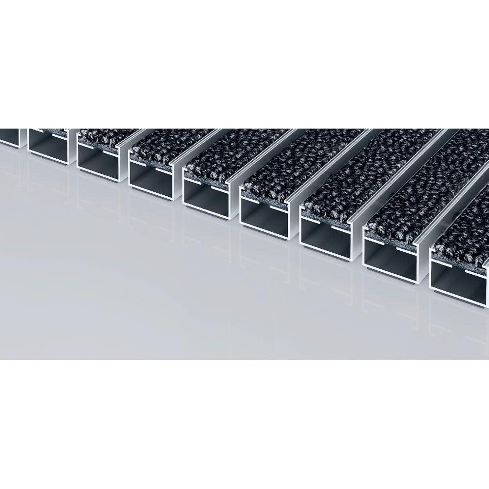 Schmutzfangmatte "Diplomat Typ 522 P Care", grau | m² 